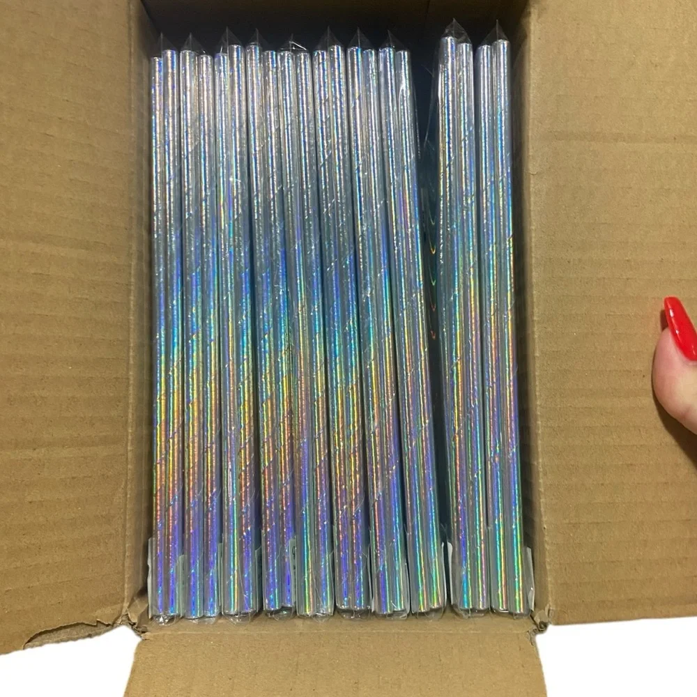 ginger ray iridescent straws